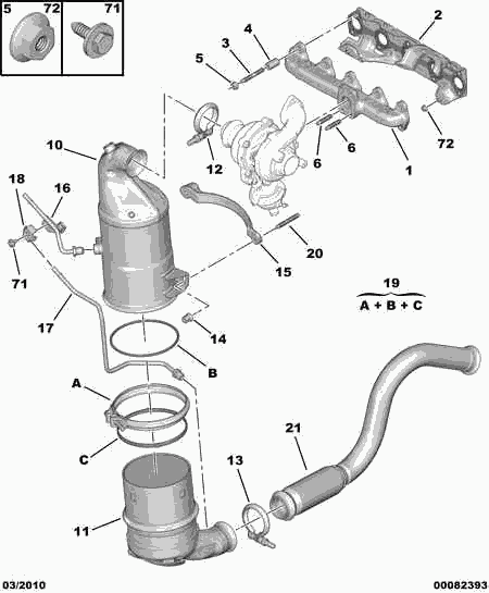 CITROËN 96 770 170 80 - Катализатор autosila-amz.com