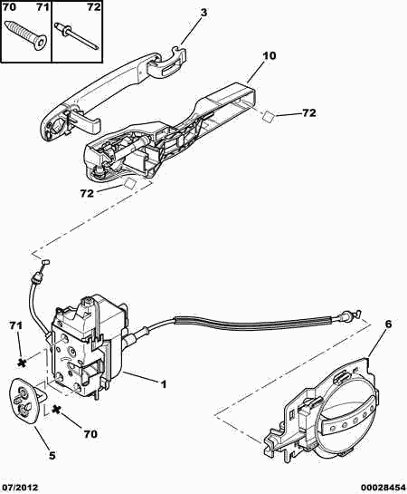 CITROËN/PEUGEOT 9101 W2 - Ручка двери autosila-amz.com