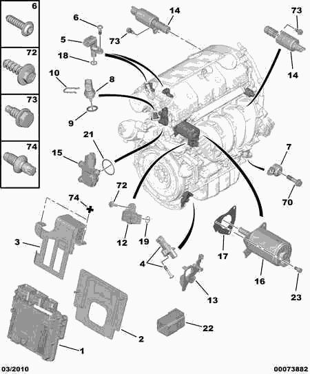 Opel 1922 R7 - TIMING CONTROL SOLENOID VALVE autosila-amz.com