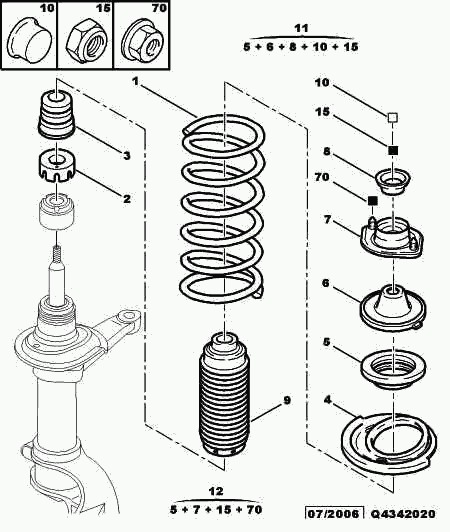 FIAT 503335* - Пылезащитный комплект, амортизатор autosila-amz.com