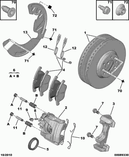 Volvo 4254 24 - Тормозные колодки, дисковые, комплект autosila-amz.com