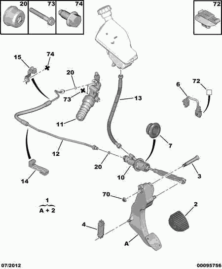 PEUGEOT 2148 G7 - DECLUTCHING ASSISTANCE SPRING autosila-amz.com