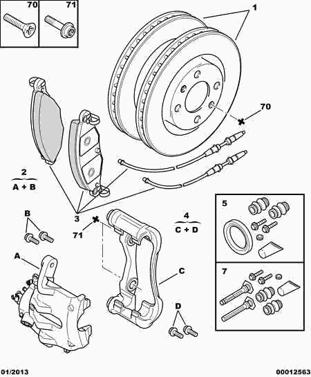 PEUGEOT (DF-PSA) 4246 W3 - Тормозной диск autosila-amz.com