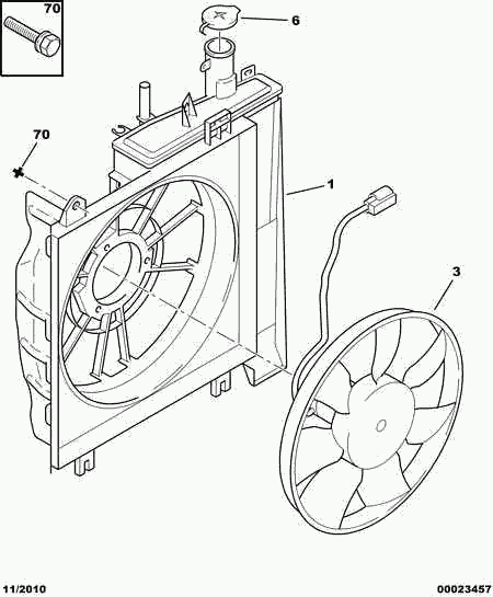 CITROËN 1308 CE - Вентилятор, охлаждение двигателя autosila-amz.com
