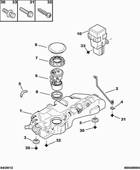 CITROËN/PEUGEOT 96 107 921 - Топливный насос autosila-amz.com