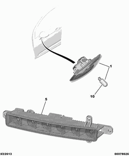 DS 96 774 093 80 - Фара дневного освещения autosila-amz.com