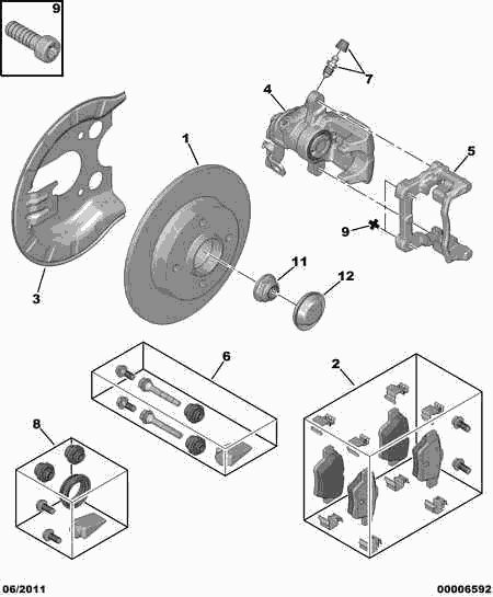 DS 4253 99 - Тормозные колодки, дисковые, комплект autosila-amz.com