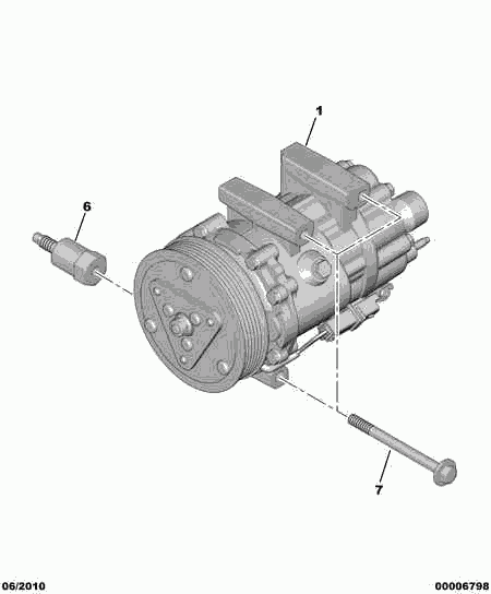 CITROËN 6453.QP - Компрессор кондиционера autosila-amz.com