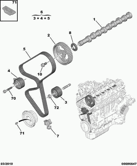 DS 0816.L0 - Водяной насос + комплект зубчатого ремня ГРМ autosila-amz.com