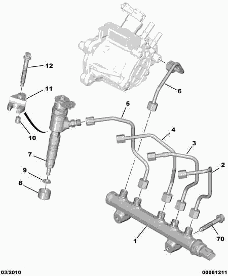 DS 1981.95 - Шайба тепловой защиты, система впрыска autosila-amz.com