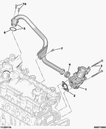 TOYOTA 1618 N8 - Клапан возврата ОГ autosila-amz.com