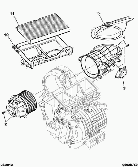 PEUGEOT 6447 NV - Фильтр воздуха в салоне autosila-amz.com