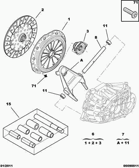 PEUGEOT (DF-PSA) 2109 53 - КОМПЛЕКТ УПЛОТНИТЕЛЕЙ ENS DE JOINTS (210953) autosila-amz.com