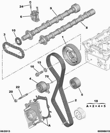 DS 16 102 782 80 - Водяной насос + комплект зубчатого ремня ГРМ autosila-amz.com