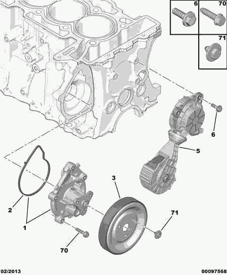 Opel 98 015 733 80 - Водяной насос autosila-amz.com