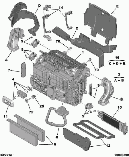 CITROËN 98 014 481 80 - Фильтр воздуха в салоне autosila-amz.com