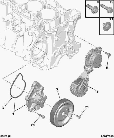 DS 1204.47 - Шкив водяного насоса autosila-amz.com