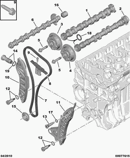 Vauxhall 0818 40 - TIMING CHAIN GUIDE autosila-amz.com