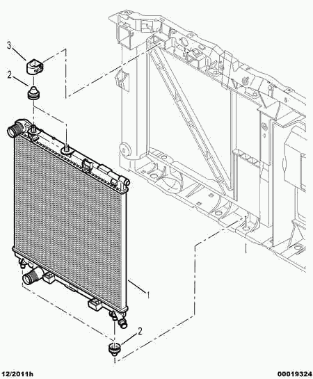 CITROËN 1330.S1 - Радиатор, охлаждение двигателя autosila-amz.com