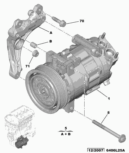 PEUGEOT 6453.WH - Компрессор кондиционера autosila-amz.com