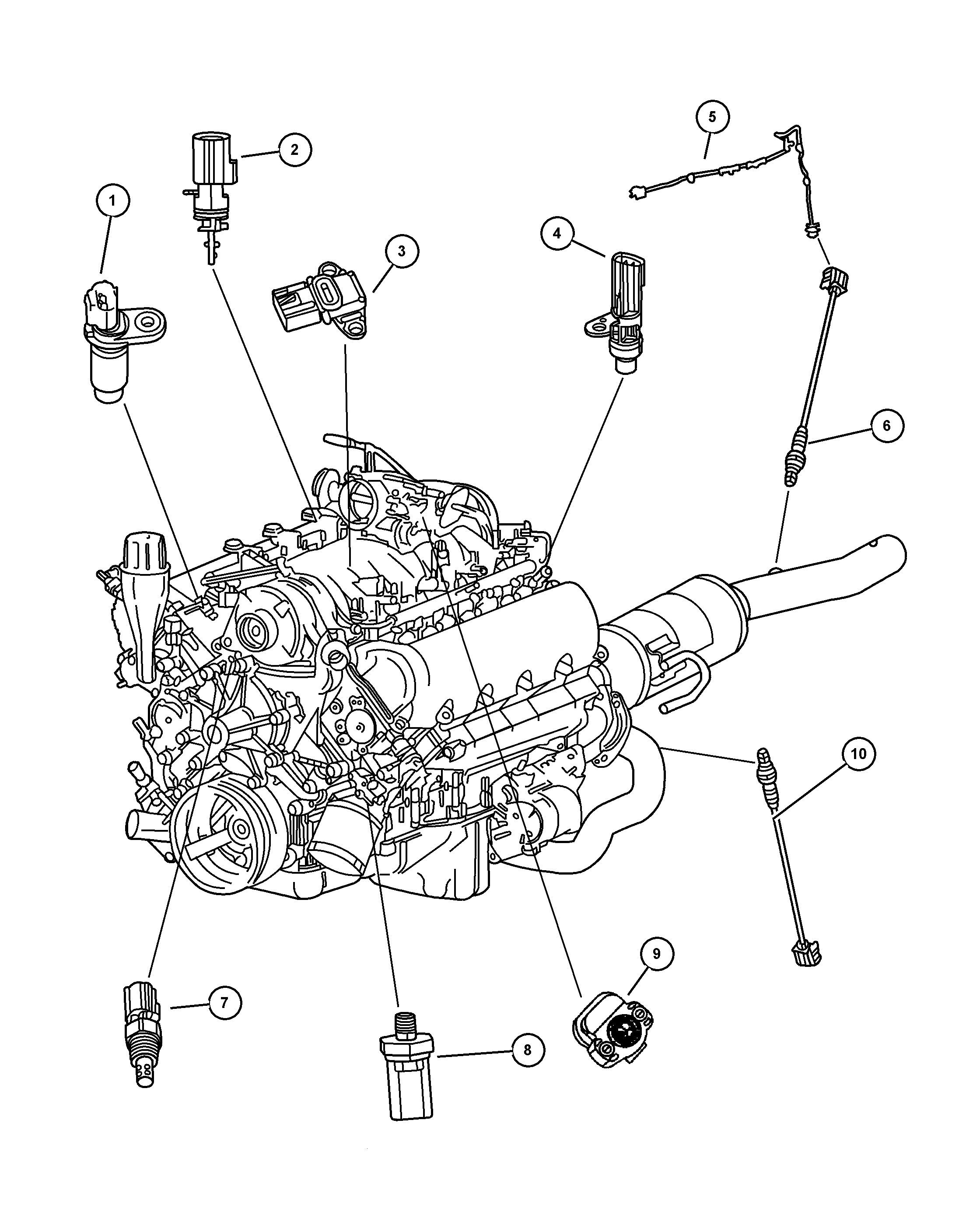 Chrysler 56028 586AA - лямбда-зонд универсальный All autosila-amz.com