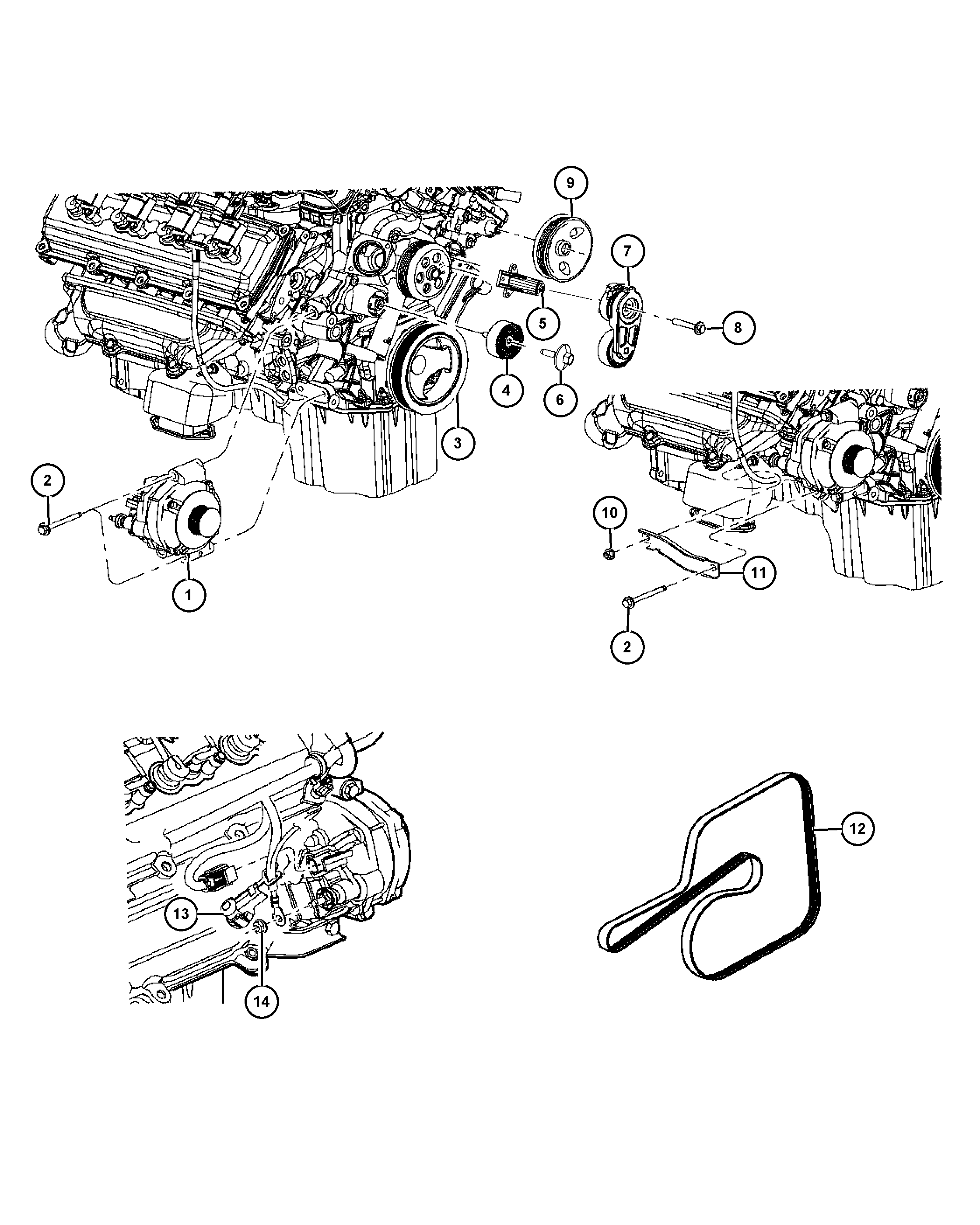 RAM 4627 851AA - Ролик, поликлиновый ремень autosila-amz.com