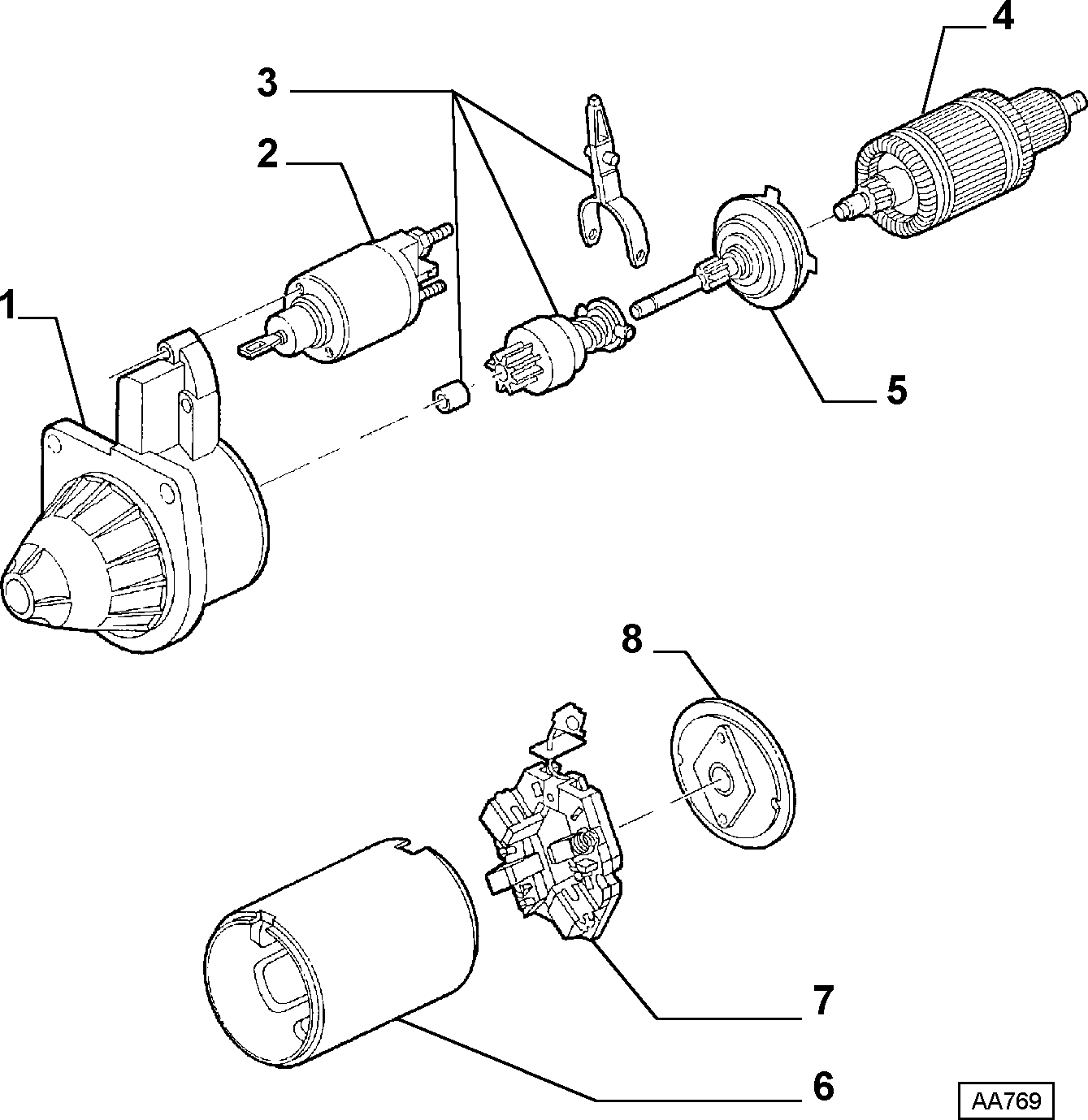 FIAT 9947829 - Тяговое реле, соленоид, стартер autosila-amz.com