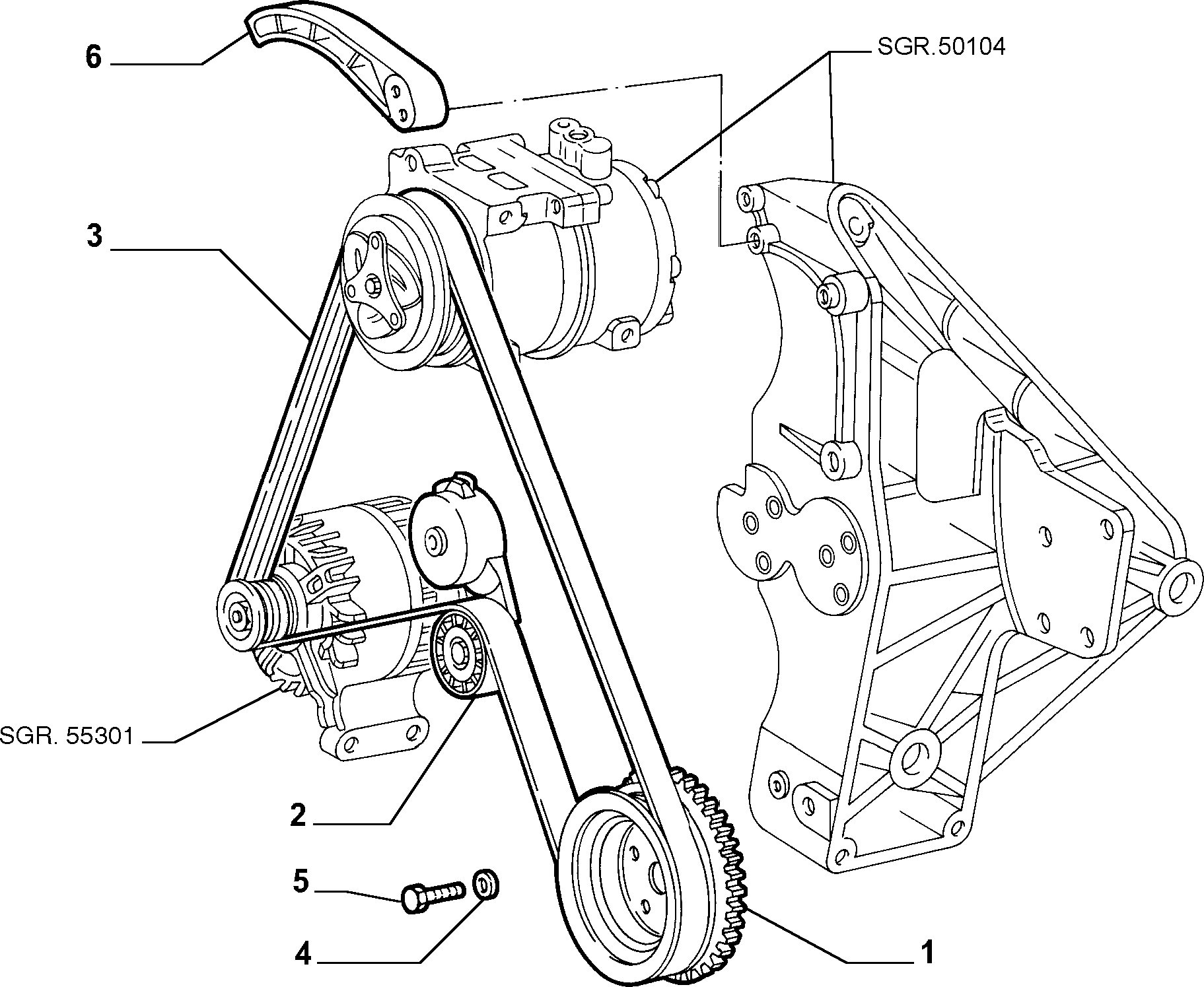 Alfarome/Fiat/Lanci 71753672 - Поликлиновой ремень autosila-amz.com