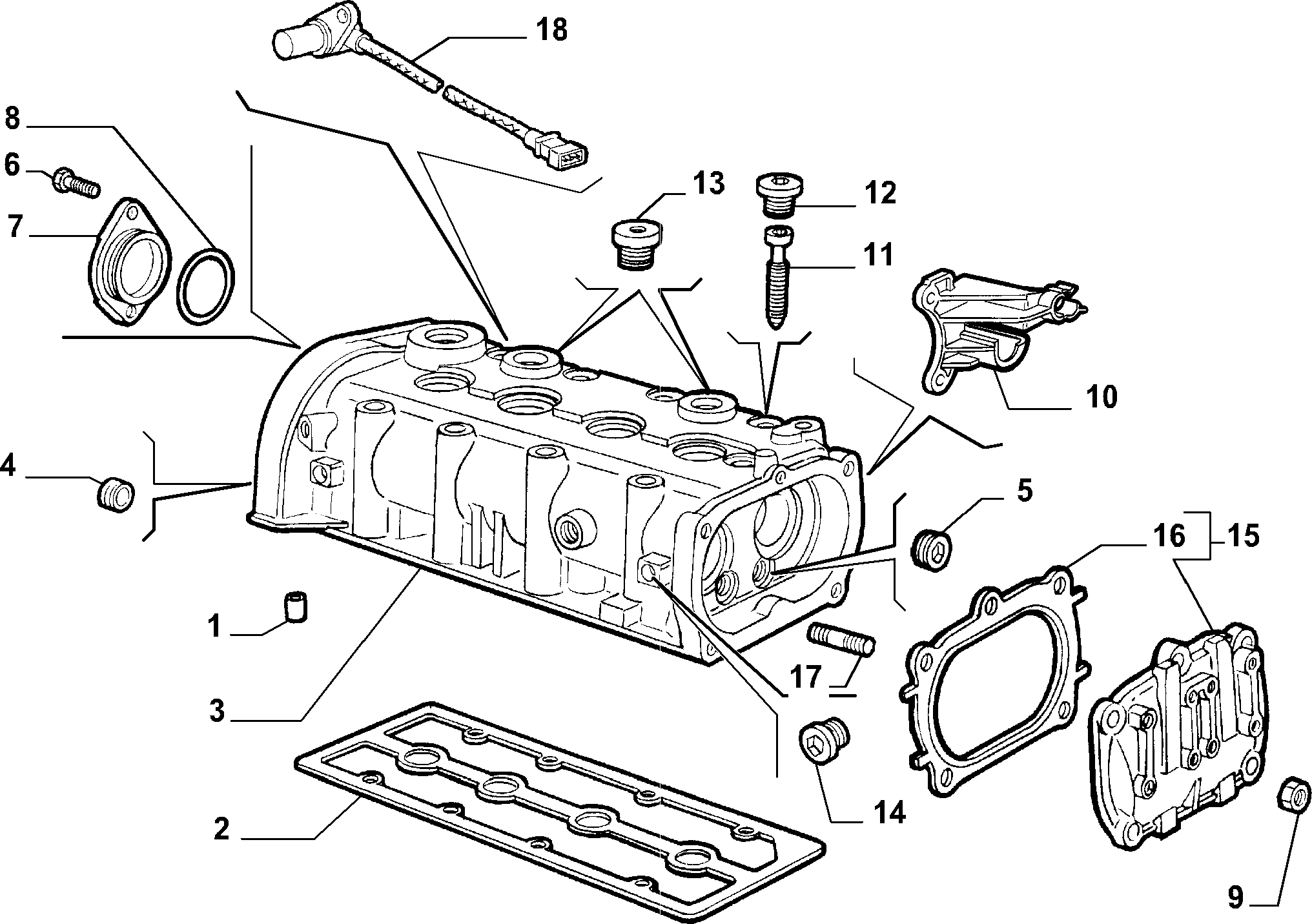 Alfa Romeo 55194045 - Прокладка, крышка головки цилиндра autosila-amz.com