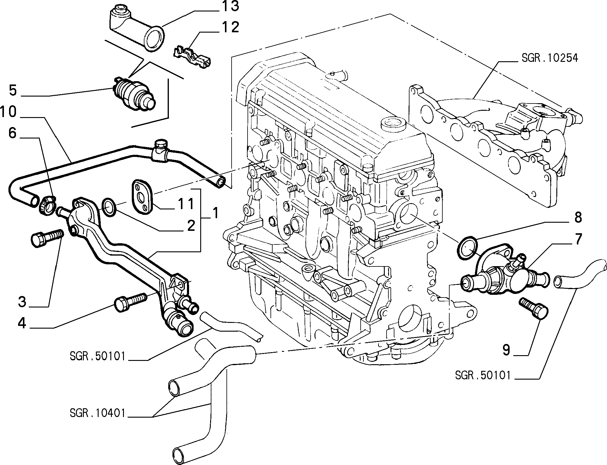 FIAT 7588802 - ДАТЧИК ТЕМПЕРАТУРЫ ОХЛ.ЖИДКОСТИ ZI7588802 autosila-amz.com