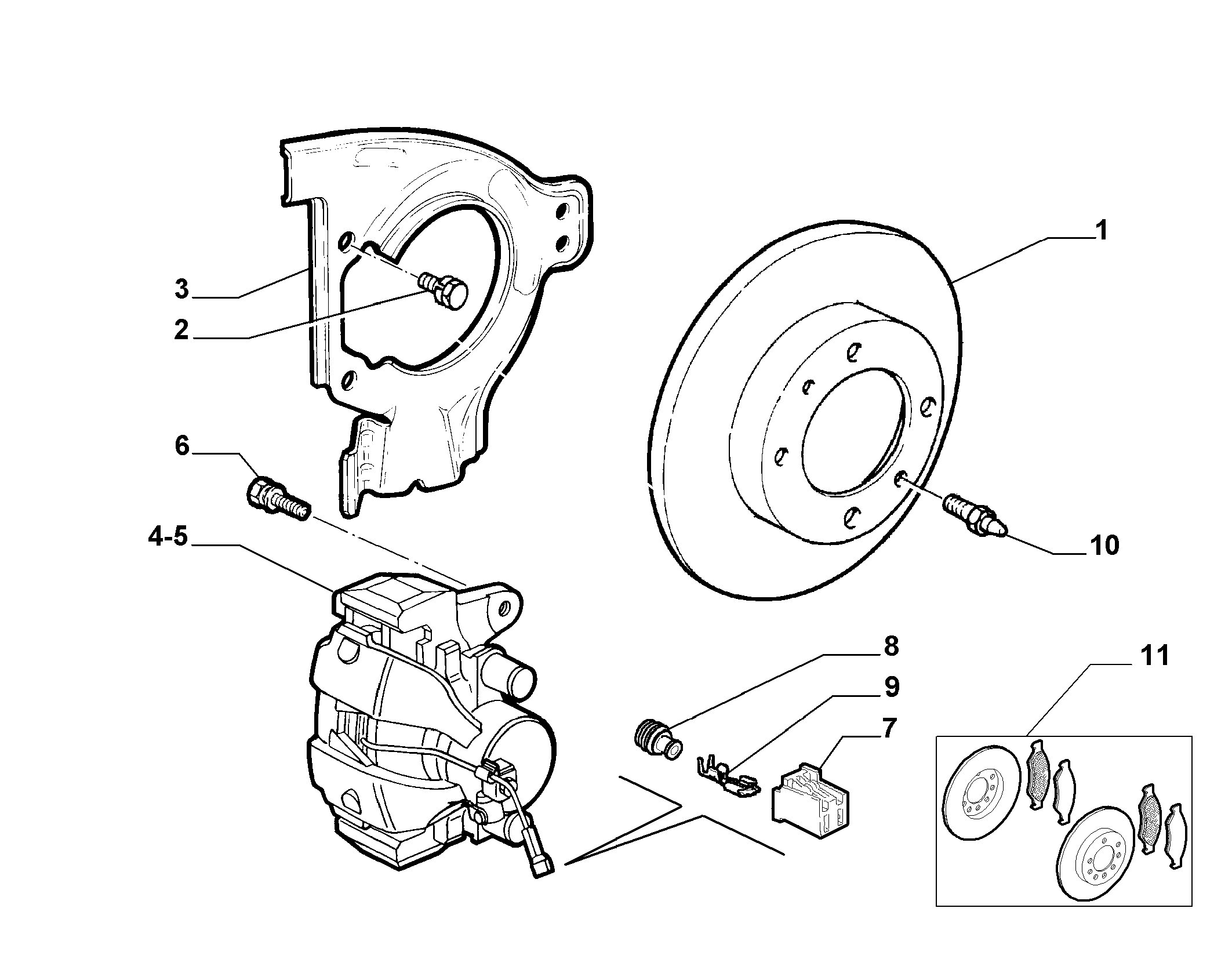 Alfarome/Fiat/Lanci 711788000 - Тормозной суппорт autosila-amz.com