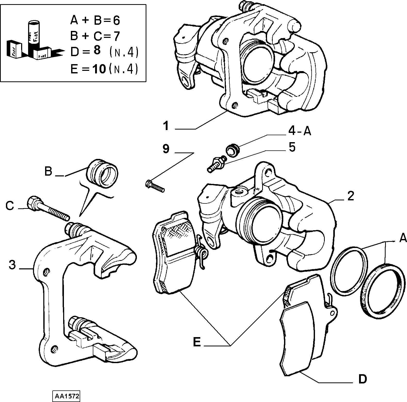 FIAT 9947816 - Тормозной суппорт autosila-amz.com