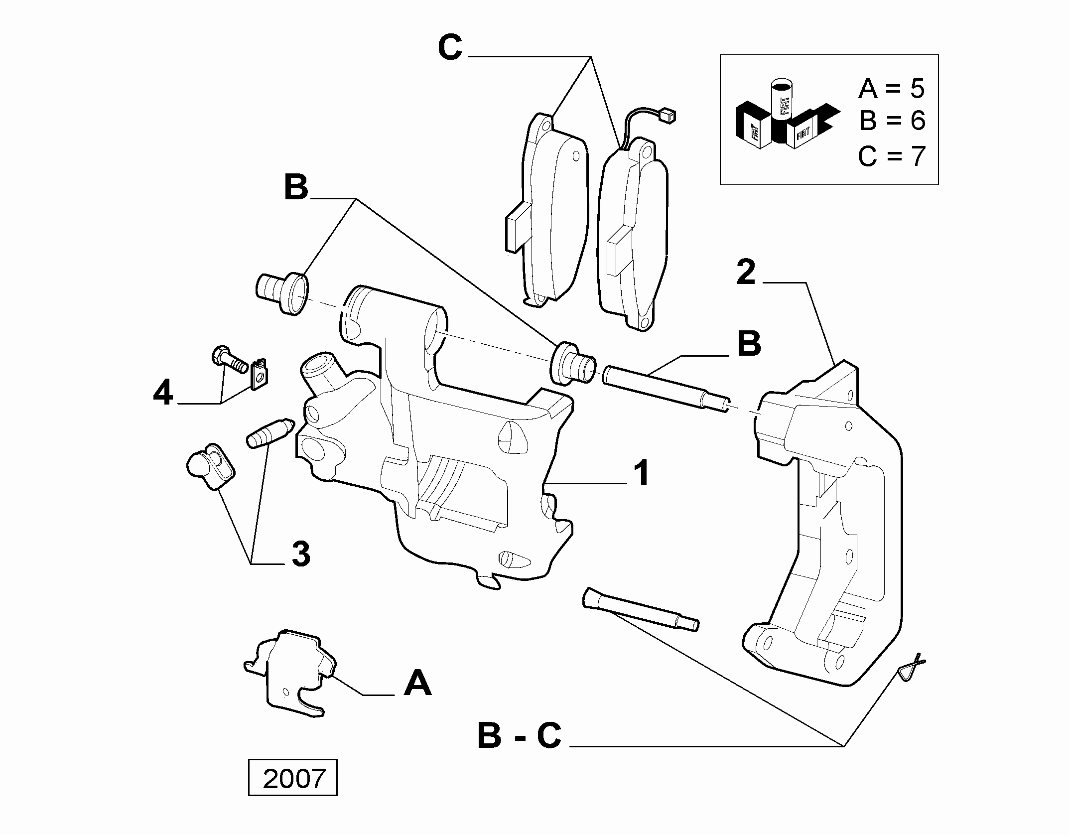 FIAT 77364677 - Тормозной суппорт autosila-amz.com