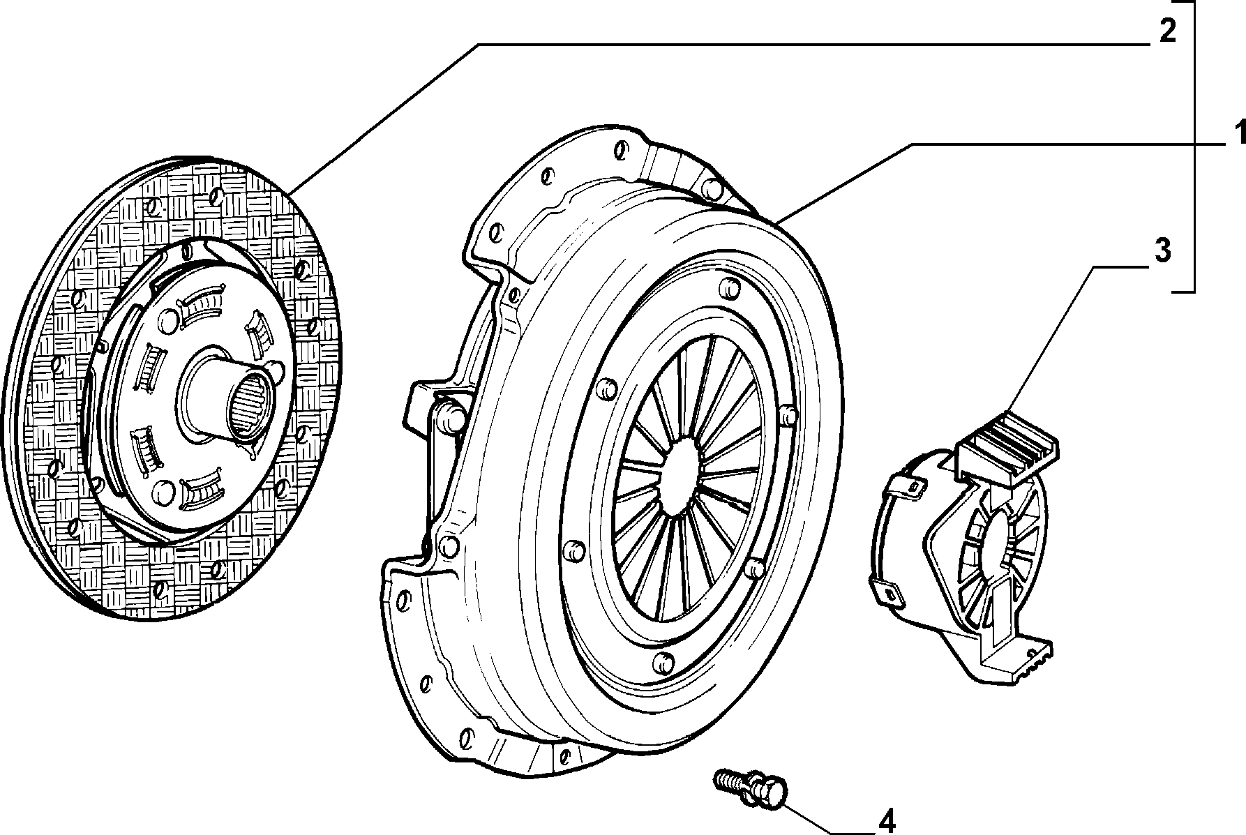 Lancia 71739547 - Комплект сцепления autosila-amz.com