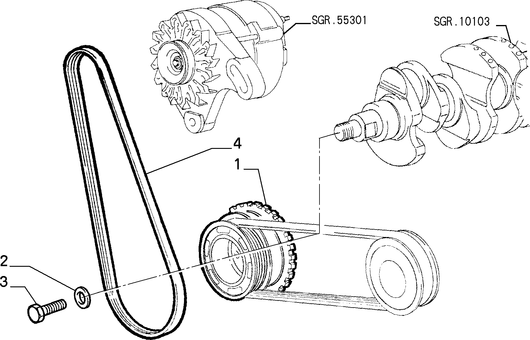 FIAT 71739607 - Поликлиновой ремень autosila-amz.com