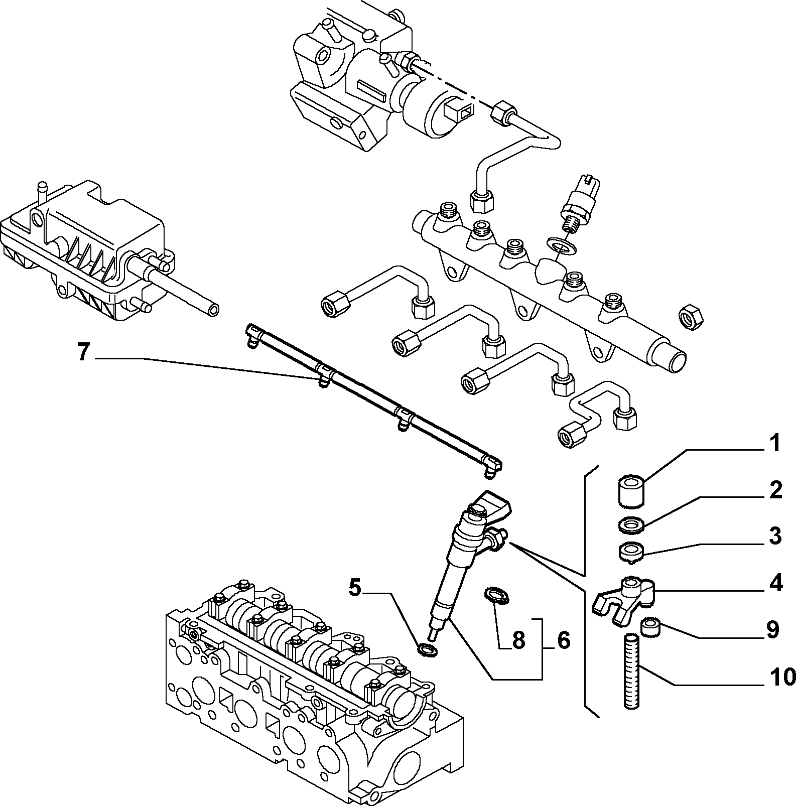 FIAT 73501139 - Форсунка инжекторная autosila-amz.com