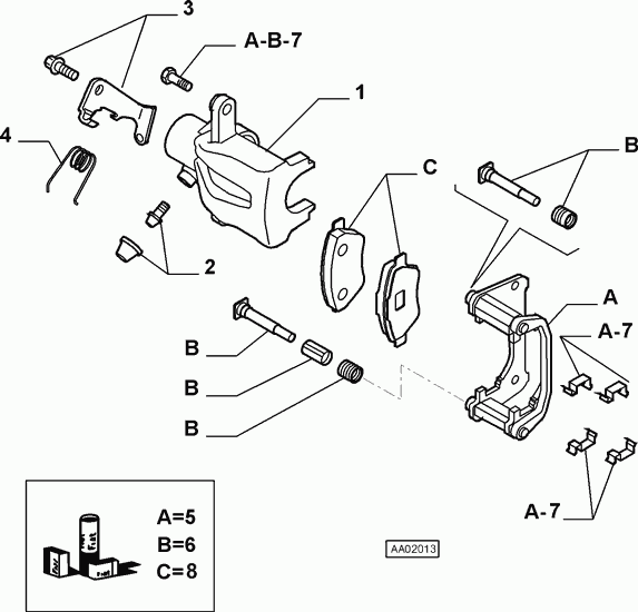 FIAT 9949353 - Тормозной суппорт autosila-amz.com