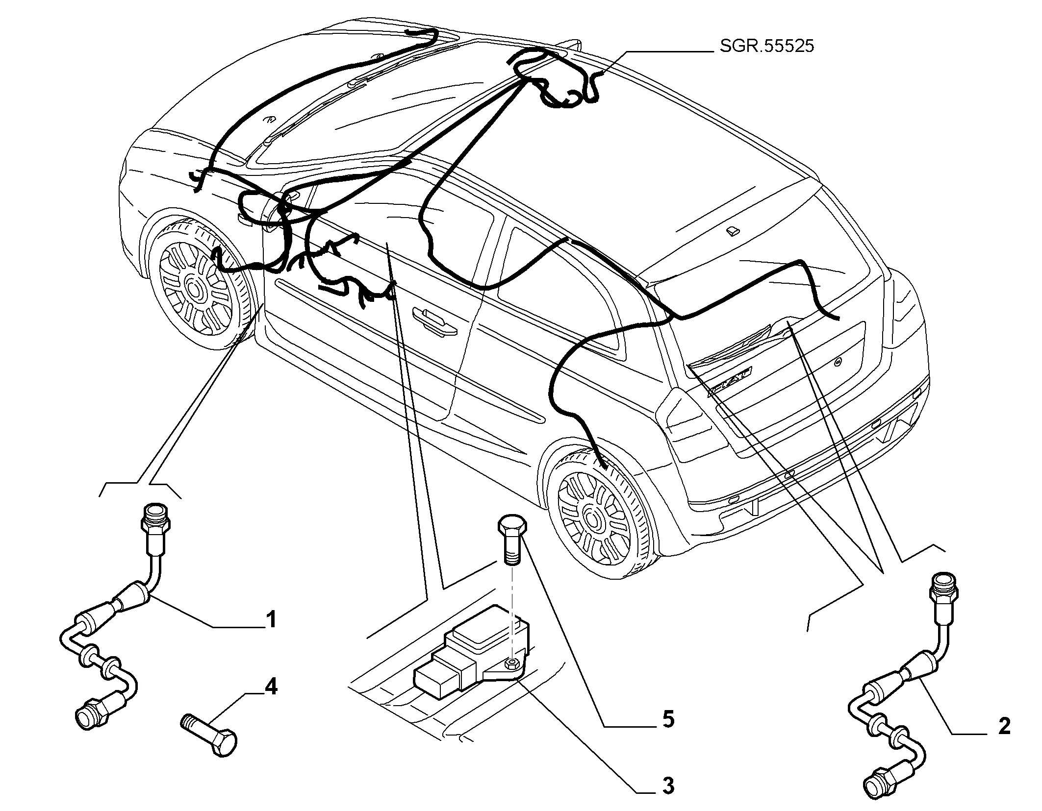 FIAT 46816928 - Датчик ABS, частота вращения колеса autosila-amz.com