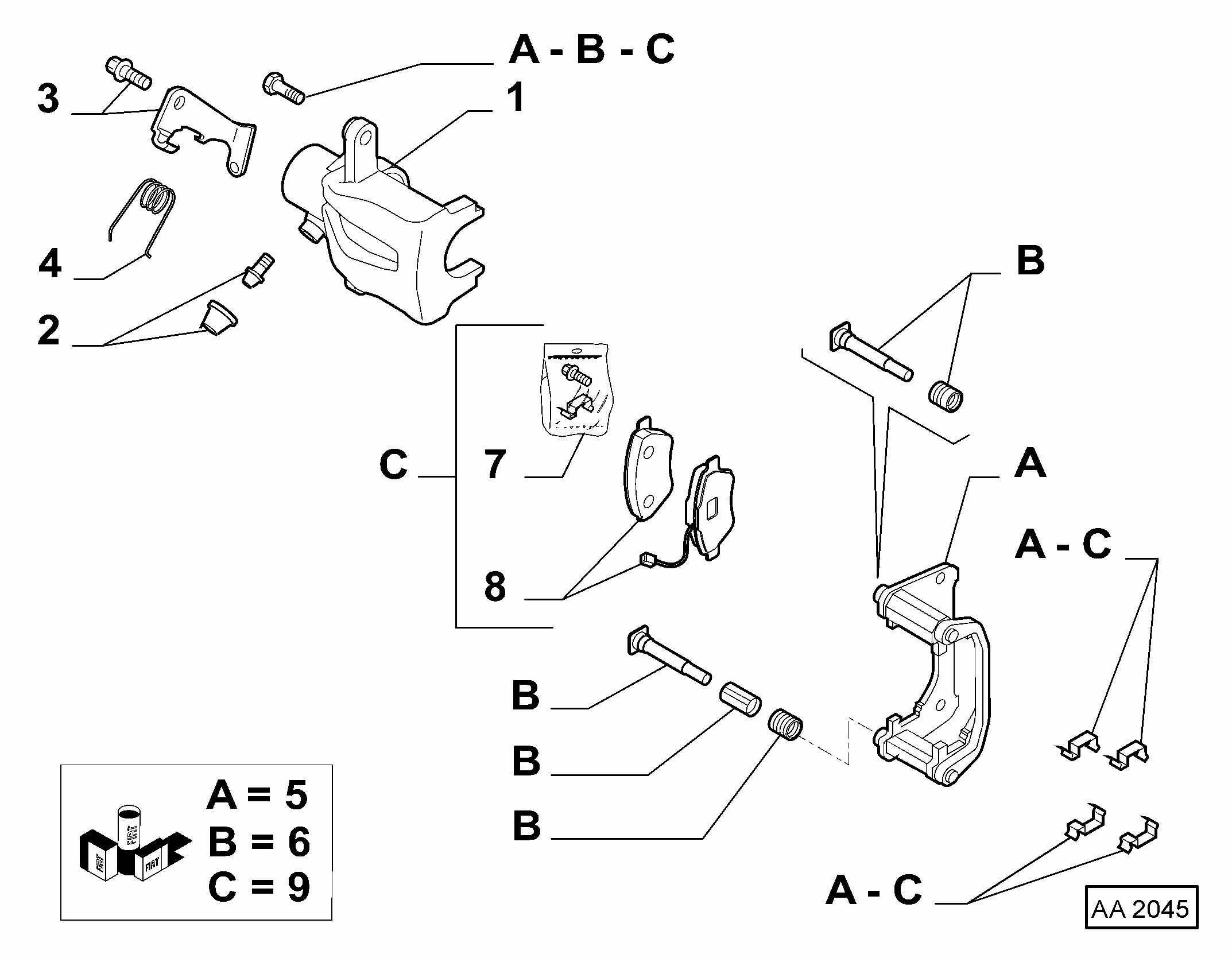 FIAT 77364642 - Тормозной суппорт autosila-amz.com