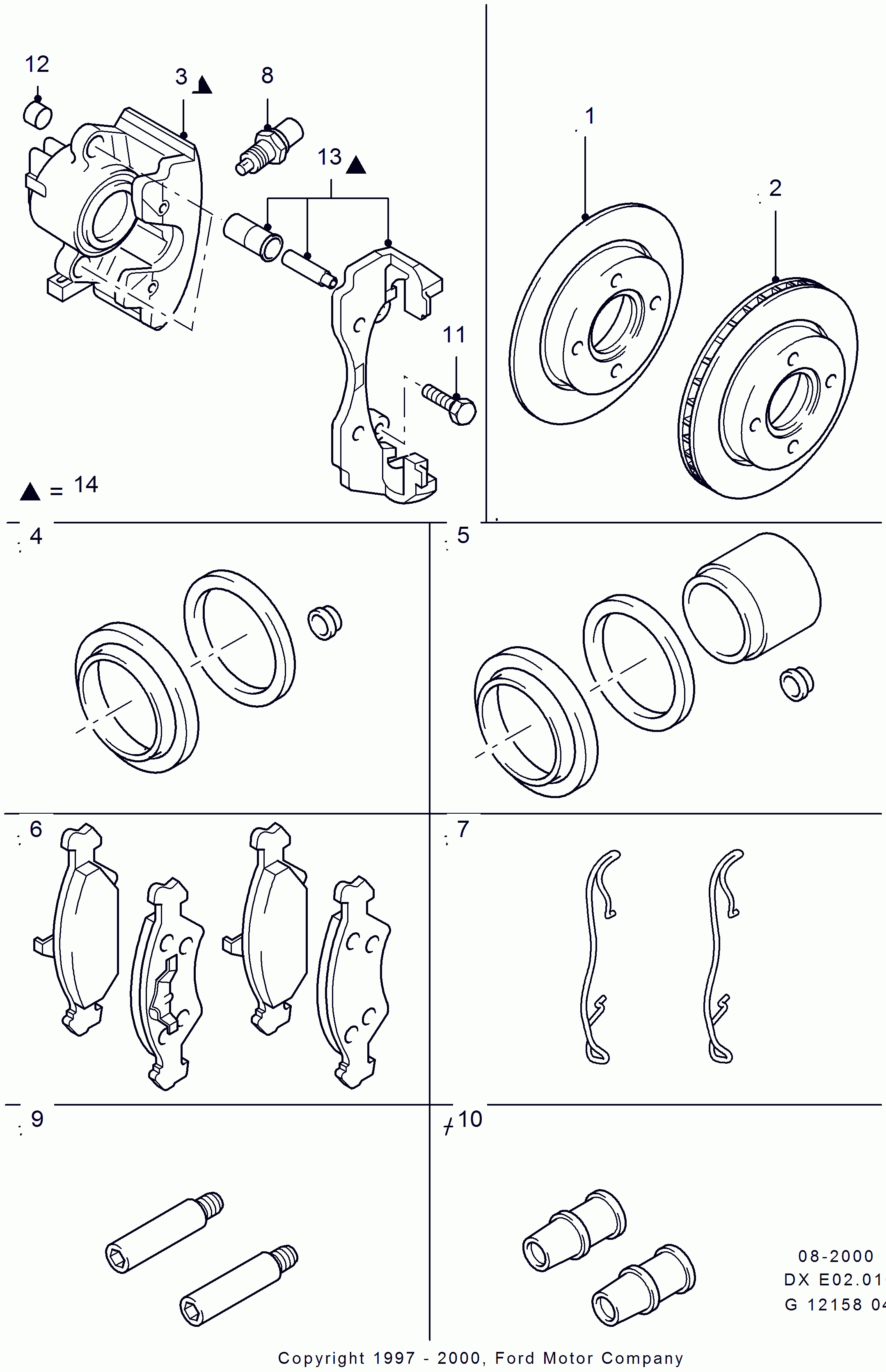 FORD 1478466 - Тормозной суппорт autosila-amz.com