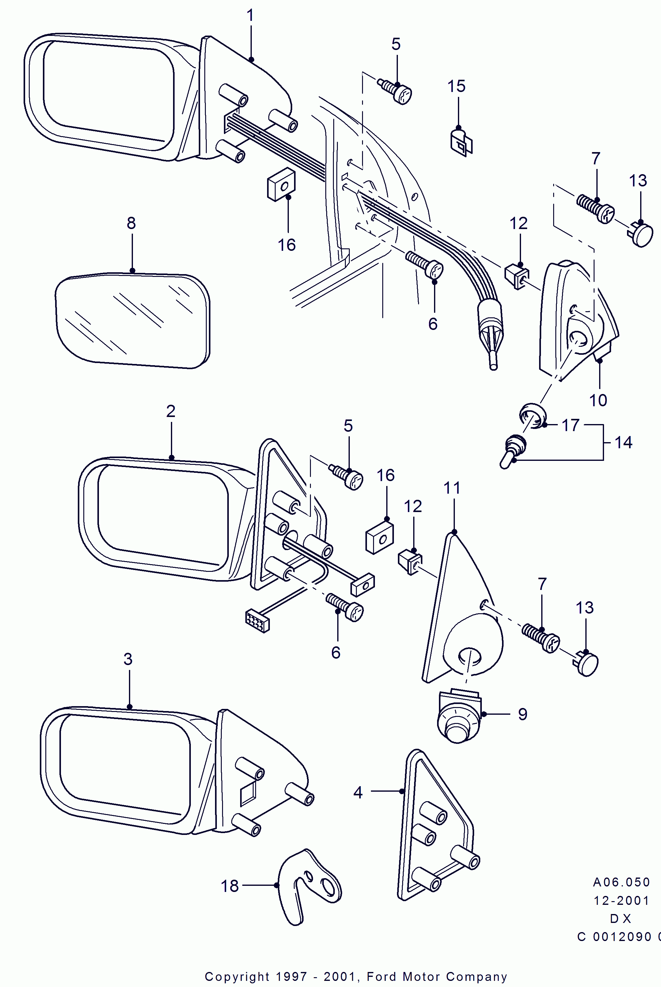 FORD 1085406 - Наружное зеркало autosila-amz.com