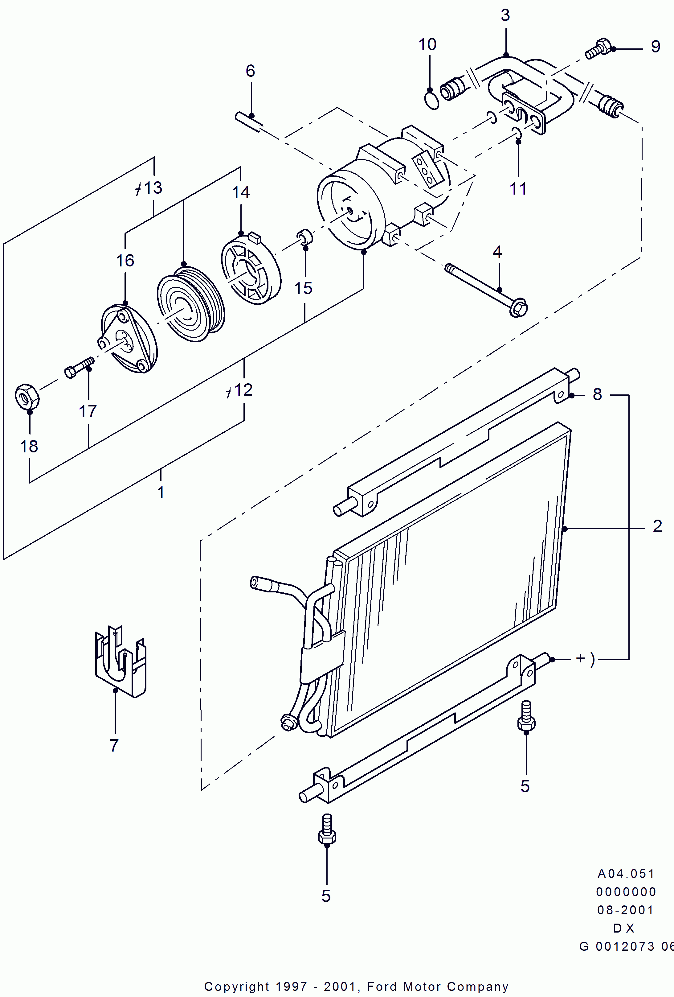 FORD 4764809 - Компрессор кондиционера autosila-amz.com