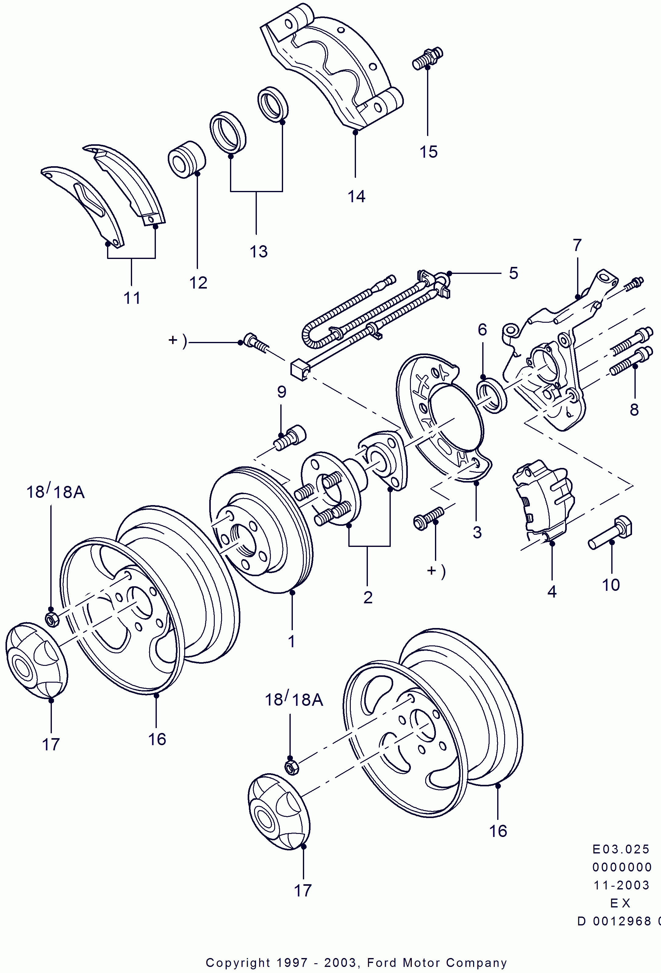 FORD 4028301 - Тормозной диск autosila-amz.com