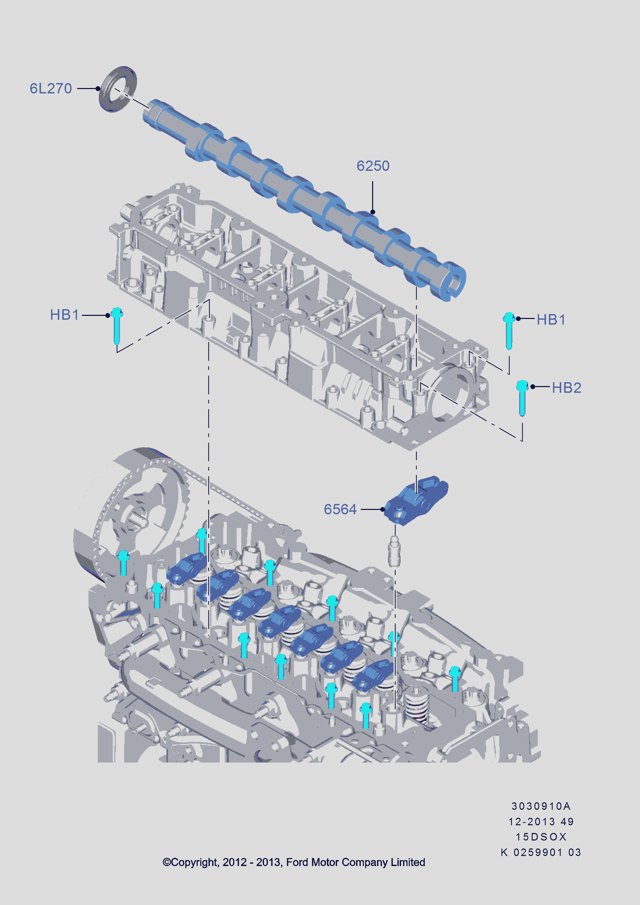 FORD 1 145 953 - Сальник распределительного вала, Durator autosila-amz.com