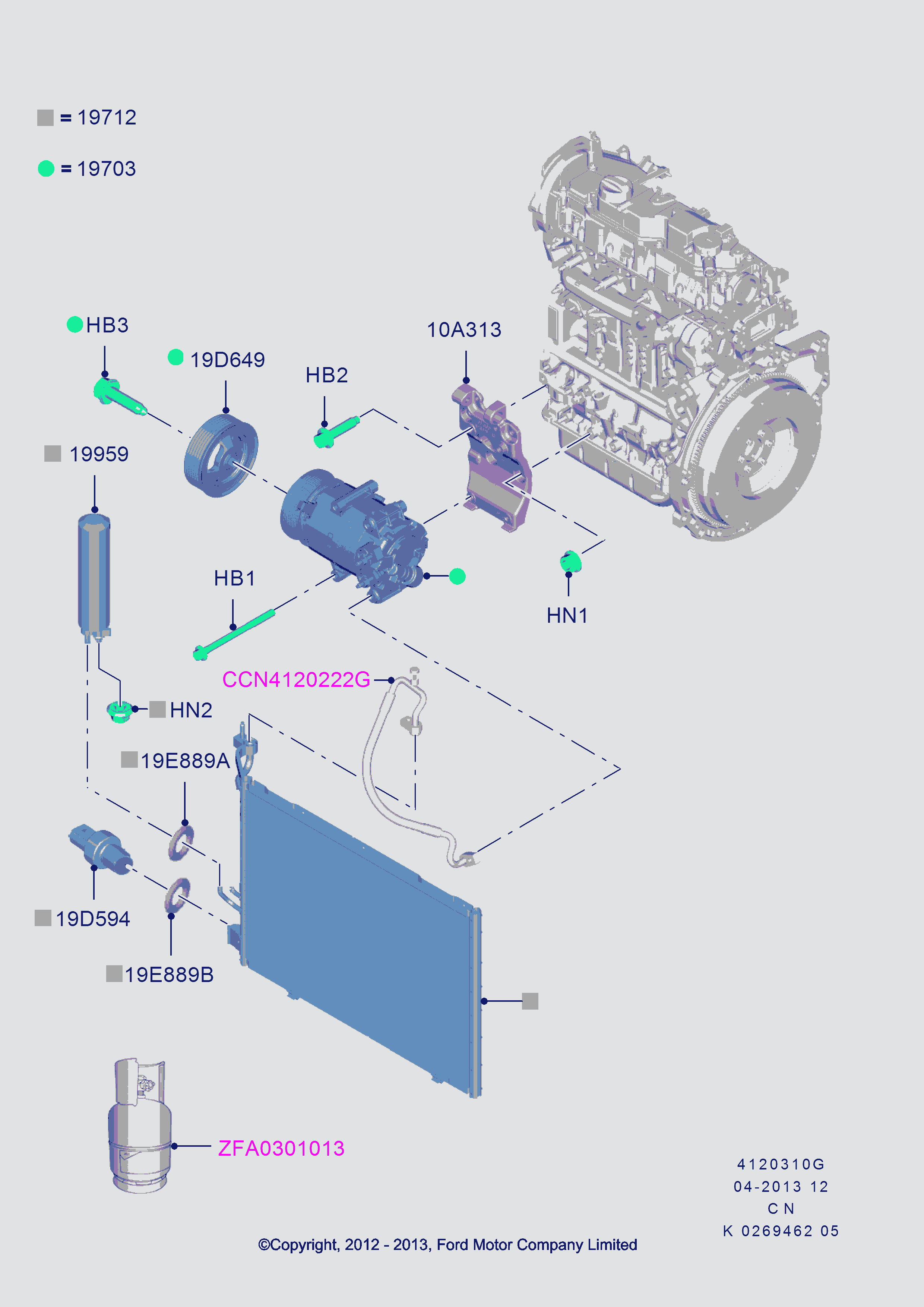 FORD 1906935 - компрессор кондиционера Hyun autosila-amz.com