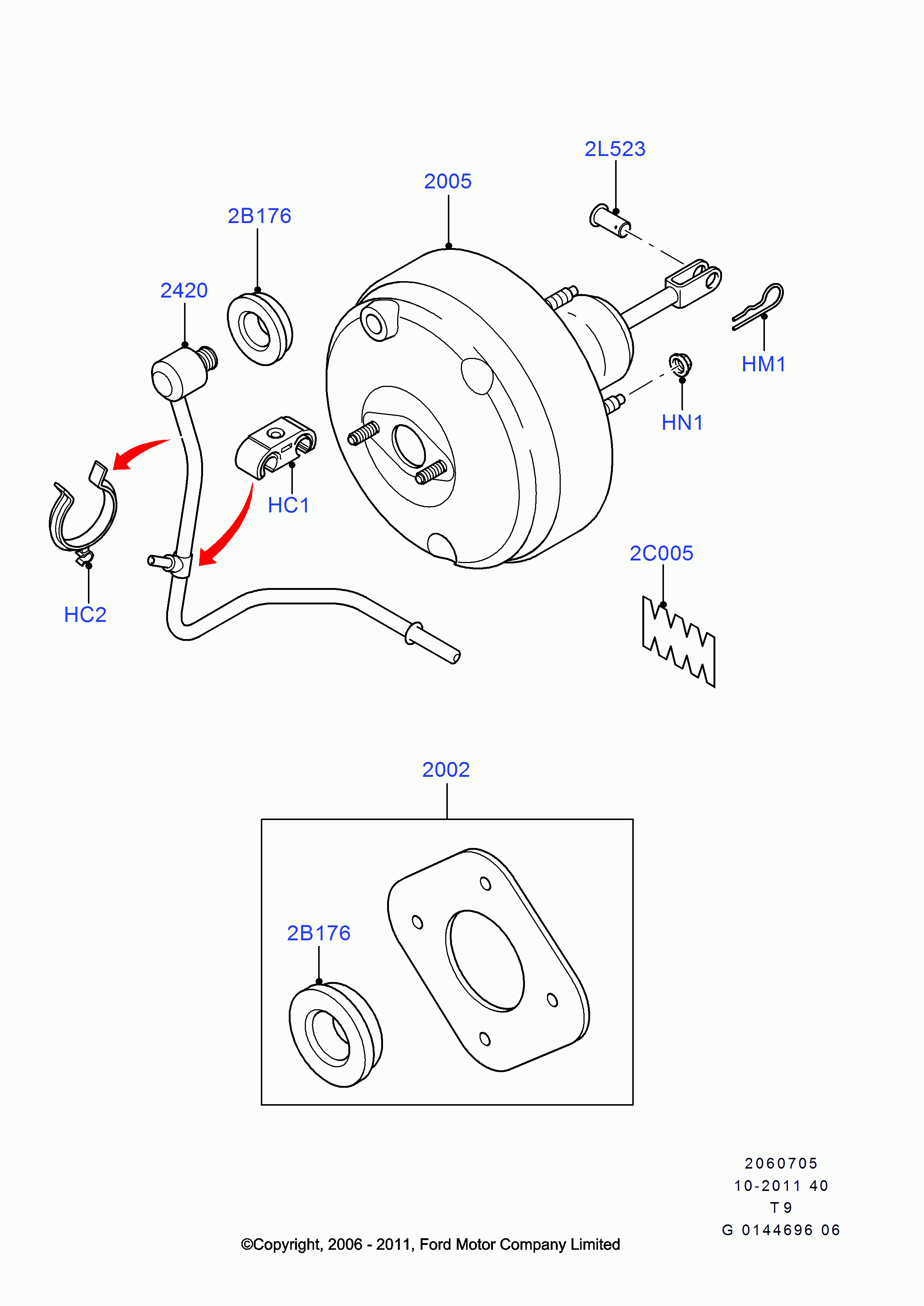 FORD 1746585 - Усилитель тормозного привода autosila-amz.com