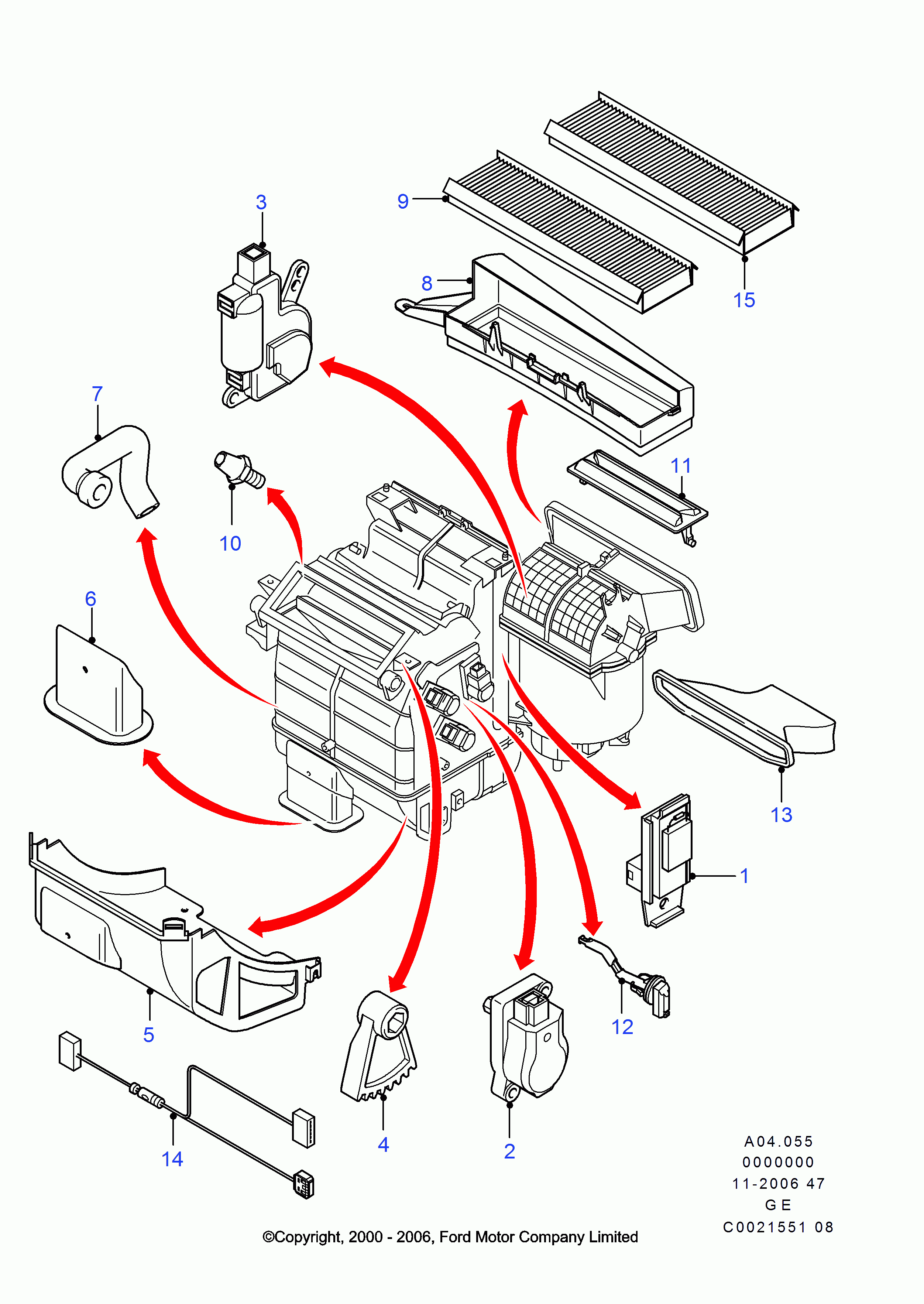 FORD 1713 173 - Фильтр салона (повышенной эффективности) Mon01- autosila-amz.com