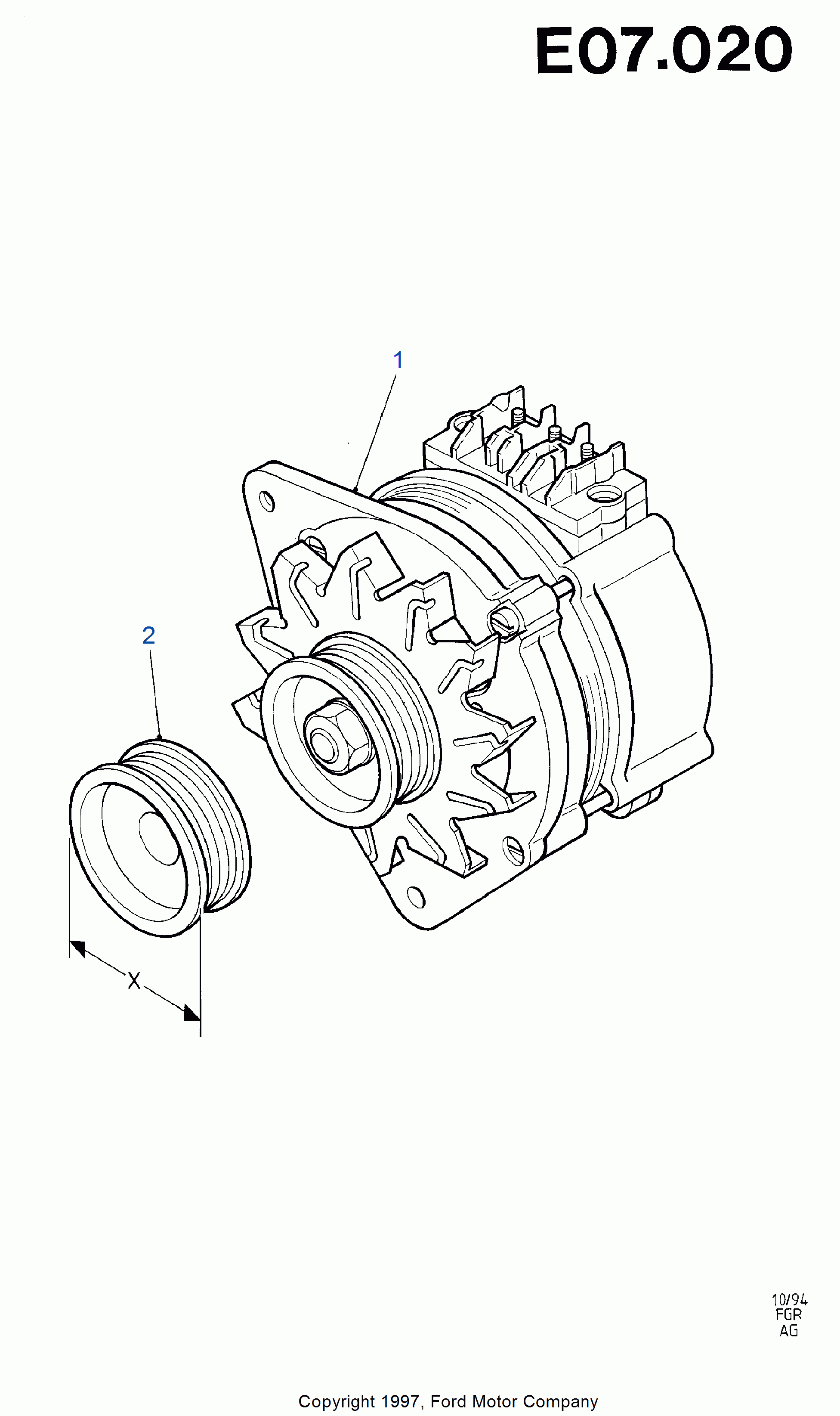 FORD 6 165 056 - реле-регулятор генератора VW autosila-amz.com