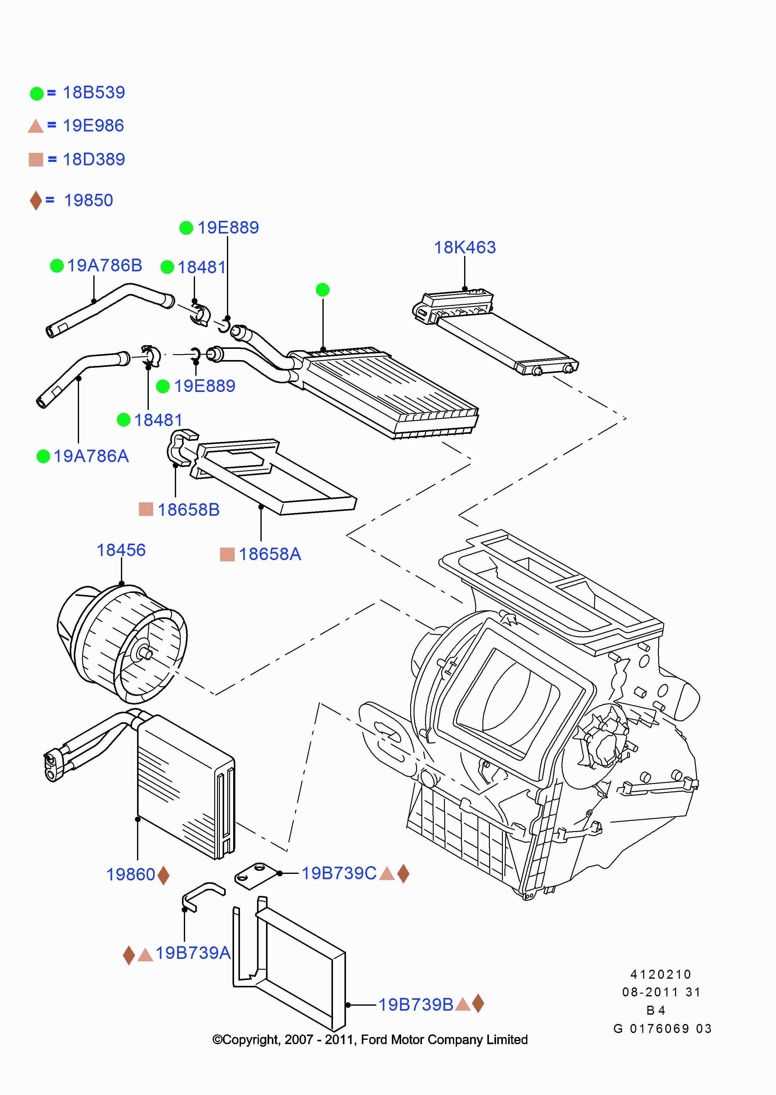FORD 1 362 640 - Мотор отопителя салона с крыльчаткой Focus II (2005 - ...), Mondeo (2007 - ...), autosila-amz.com