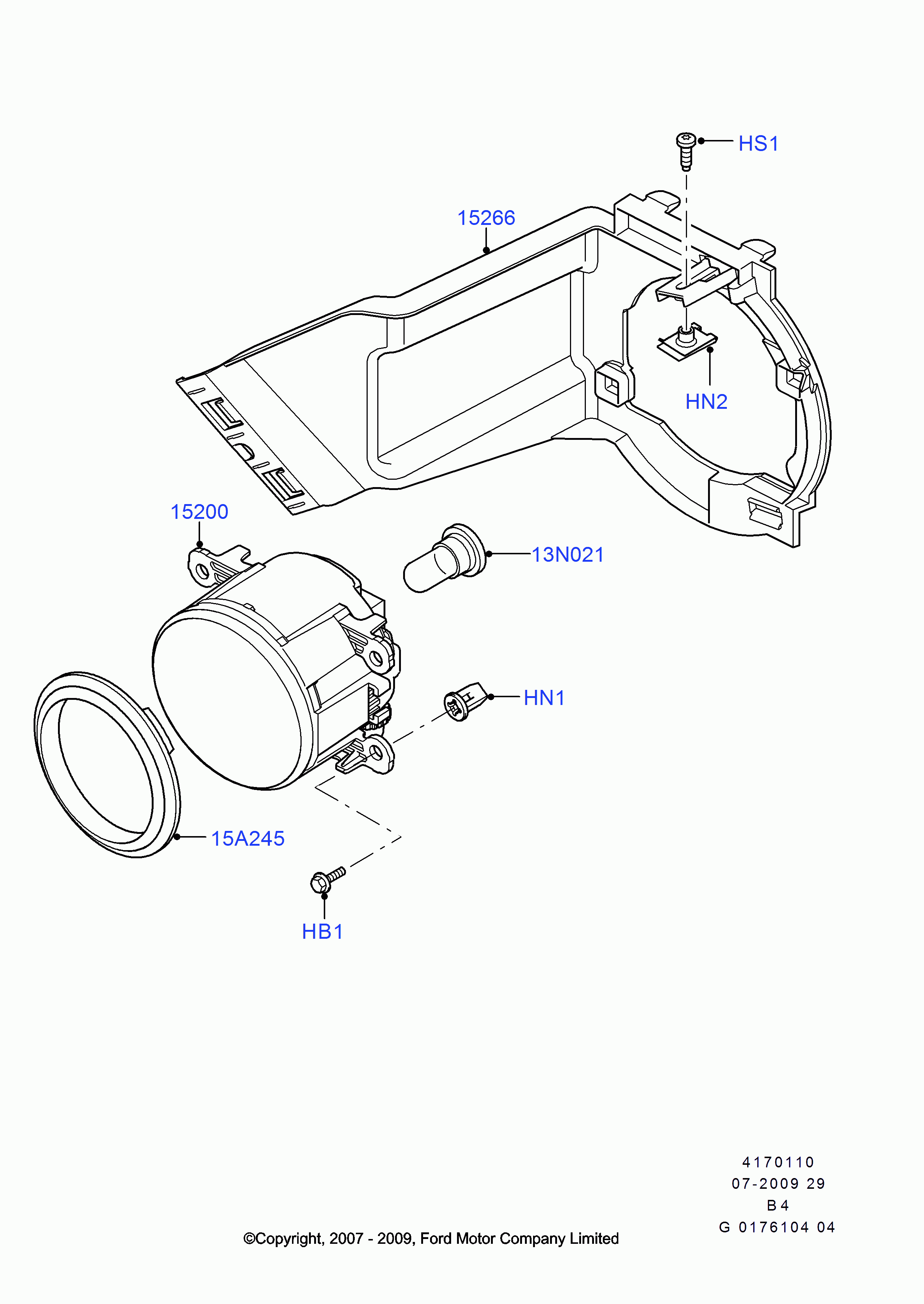 FORD 4459293 - Лампа противотуманной фары (Н8) (ORG) autosila-amz.com